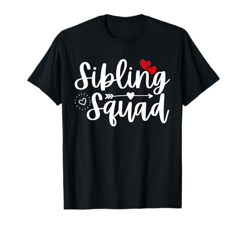 Funny Sibling Squad Family Matching Sister Brother Siblings T-Shirt