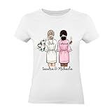 Kiddle-Design Brautjungfer T-Shirt Personalisiert mit Name Trauzeugin & Braut | Frage & Danke-Geschenk für Freundinnen Brautjungfern & Brautparty