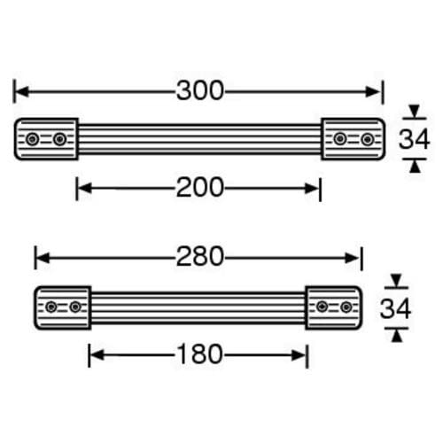 Maniglia In Gomma Con Anima Acciaio E Fermi Plastica, 300mm, Per Attrezzi E Utilizzo Industriale - Foto 2