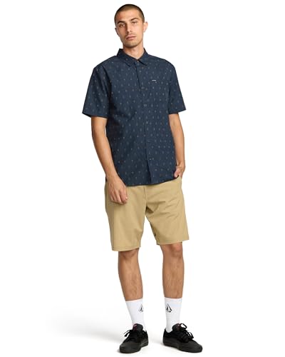 Volcom Men's Bankstone Short Sleeve Woven Button Down Shirt2
