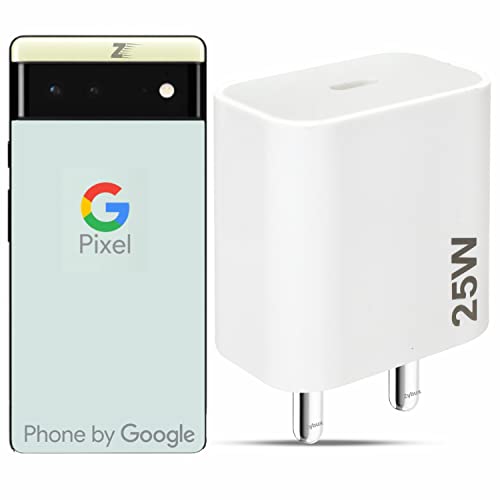 Image of 25W Fast Type C Google Pixel 6A /Pixel 7A Charger Adapter with Pixel 8, Pixel 8 Pro, 7, Pixel 7 Pro, Pixel 6 Pro, Pixel 6, Pixel 5, 4XL, Pixel Series Phone [USB Type-C] 25 Watt Charging Adaptor, White