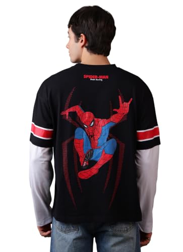 Free Authority Marvel Spider-Man Black T-Shirt - Image 2