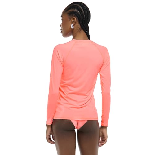 Image of Body Glove Womens Smoothies Sleek Solid Long Sleeve Rashguard with UPF 50+