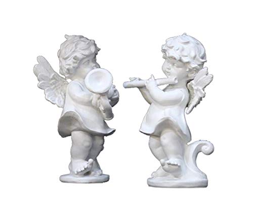 Ange flûte objet décoration maison extérieur artisanat cadeau original