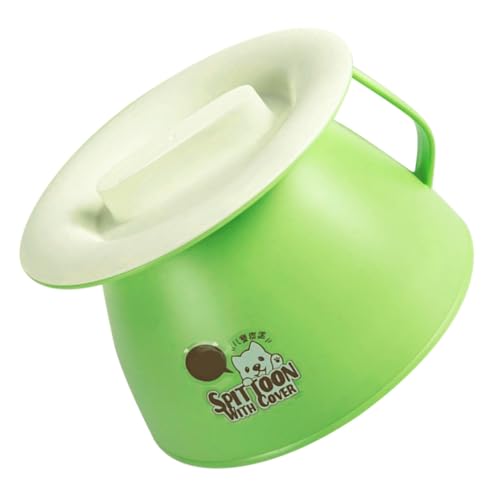 BAZEITFLOW 用プラスチック製スピットーン 蓋付き耐衝撃設計 軽量コンパクト 介護用男女兼用トイレ尿桶 ベッドサイド便器寝室用 再利用可能