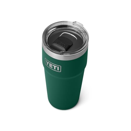 Image of YETI Rambler 20 oz Stackable Tumbler, Stainless Steel, Vacuum Insulated with MagSlider Lid