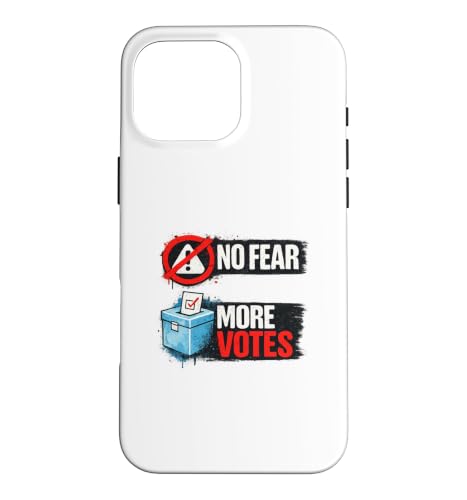 No Fear More Votes Democracy ���[�f�U�C�� �X�}�z�P�[�X iPhone 16 Pro Max �p