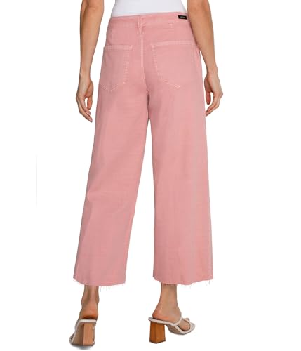Liverpool Women's Stride Hi-Rise Wide Leg Cut Hem Lofty Soft Denim Jean 26"2