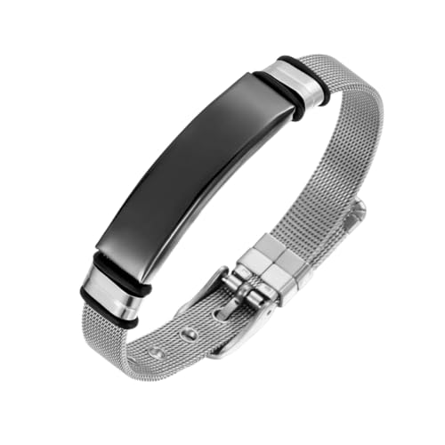Fashionable Stainless Steel Alarrm Adjustable Bracelets Id Bangles Emergency Heailth Wristband Jewelry