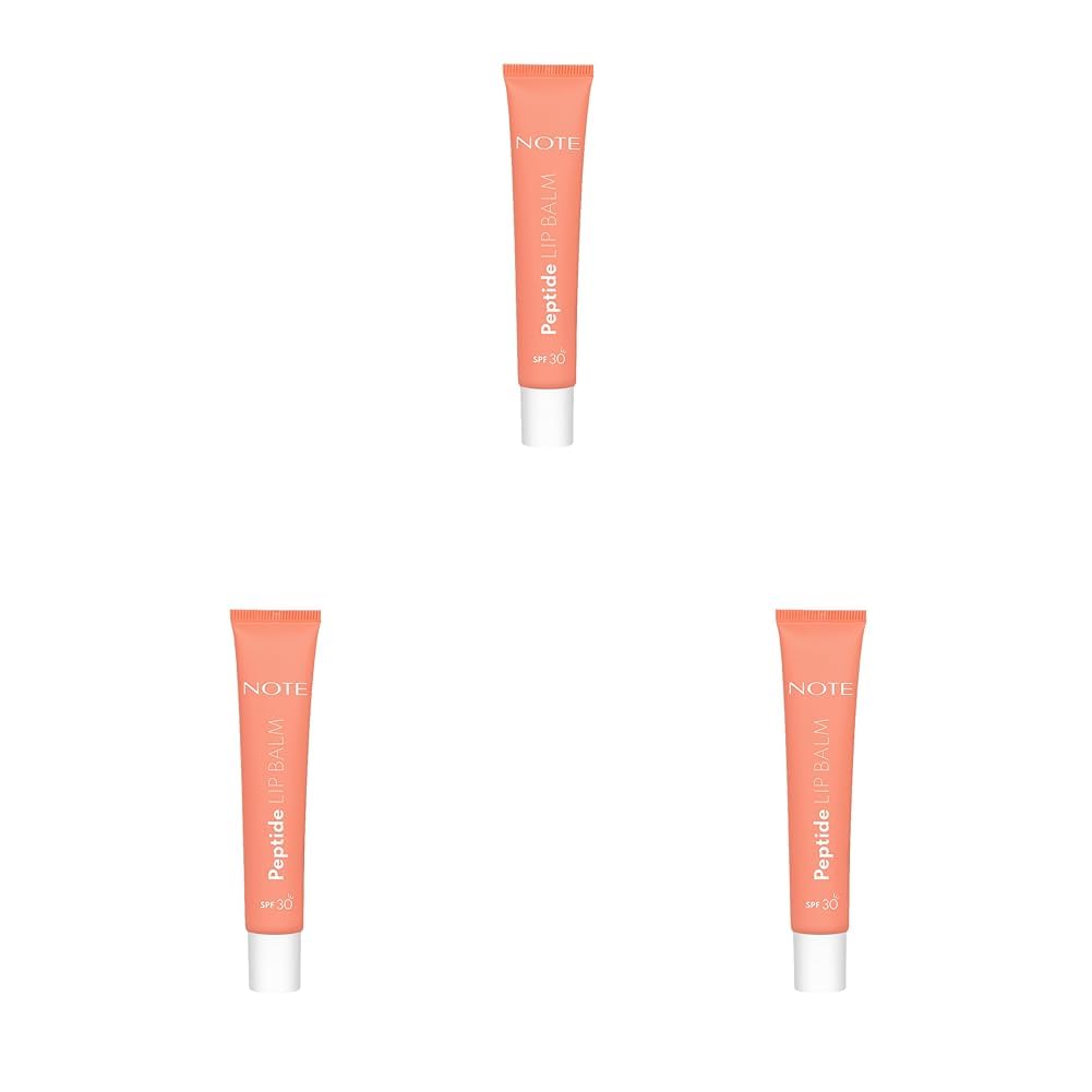 Note Cosmetics Peptide Lip Balm SPF 30 Nemlendirici ve Parlatıcı Renkli Dudak Balmı - 02 Fun Day - Turuncu (3 paketi)