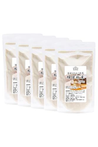 自然健康社 蜂蜜粉末 200g×5個 国産 はちみつ パウダー
