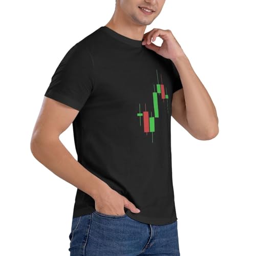 Forex Stock Market Crypto Trading Candlestick Shirts Men's Crewneck T-Shirts Athletic Tee Slim-Fit Short-Sleeve Tops - Image 6