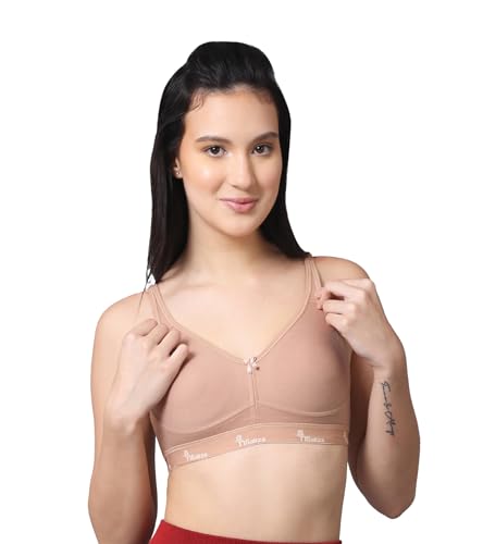 Image of Pack of 1 Non Padded Wire Free Seamless Full Coverage Sports Bra