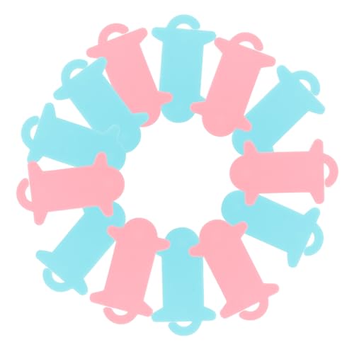 Veemoon 50 piezas de Hilo de Plástico Coloridas Organizador para DIY Bordado y Manualidades Almacenaje Fácil y Práctico