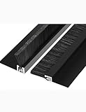 2 Stück H/F-Typ Aluminiumlegierung Streifenbürstendichtung | Universelle Staub-, Zugluft- und Wetterbarriere for den industriellen und privaten Gebrauch(H,12cm/4.7in)