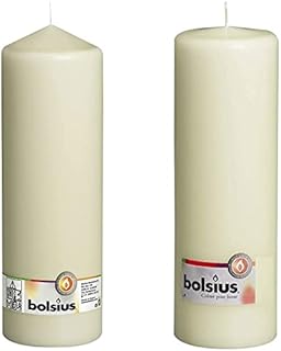 Bolsius Pillar Candle Extra Large, "White 100 mm Width"