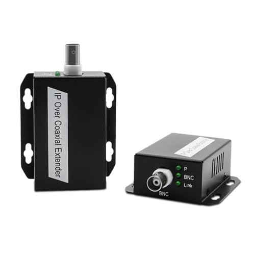 IP Over Coaxial Extender, 500m Power and Data Transmission Over Regular Rj45 Coaxial Cable for Surveillance System