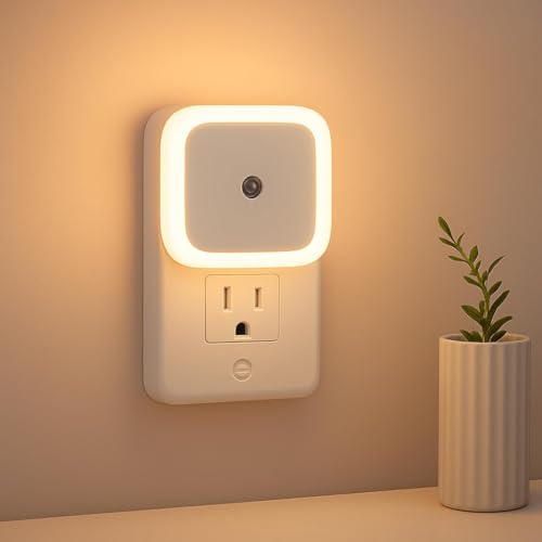 laksinor Smart Motion Sensor LED Light Bulb with Automatic On/Off and Dimmable Warm White Glow, Energy Efficient 7W LED Bulb for Home, Stairs,...