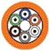 B9E014 4 Fiber - Tight Buffer Breakout Cables (2.0mm subunits) - Plenum (OFNP)