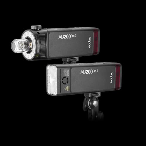Image of Godox AD200 Pro II Pocket Flash with AD-M Reflector and BD-07II,0.01-1.8s Recycle Time,500 Full Power Flashes for Canon Sony Nikon Fuji Fujifilm Olympus Panasonic Pentax Etc Cameras