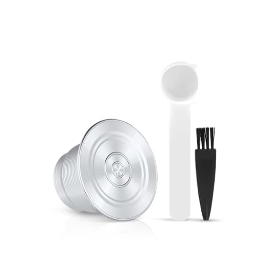 Nespresso kaffekapslar av rostfritt stål, återanvändbara, återanvändbara, kapslar för hus, kaffe, silver (gratis pensel och sked) kapsula