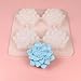 DD-life 2 Pcs 4 Cavity Succulent Plants Flower Silicone Molds,4 Cavities Flower Silicone Soap Molds for Handmade Soap Bath Bombs Candle Cake Decorating Candy Pudding Mousse Birthday Party Moulds