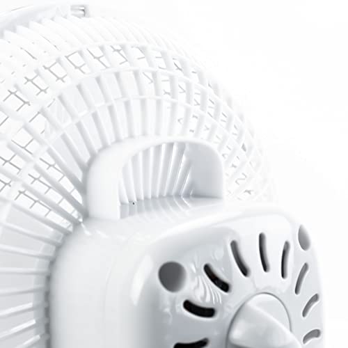 Status Portable 6-Inch Clip On Fan, White by