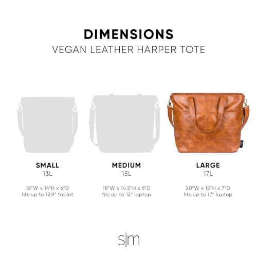 Simple Modern Vegan Leather Tote Bag for Women3