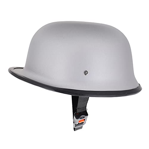 Image of Sage Square German Multi-Purpose Half Helmet (Silver Glossy) (Non-Motorized)