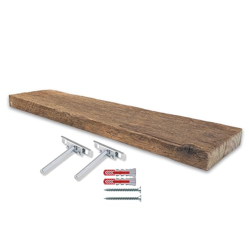 RETIMBER WORKS by de Witte Schwebendes Wandregal aus Massiver Altholz