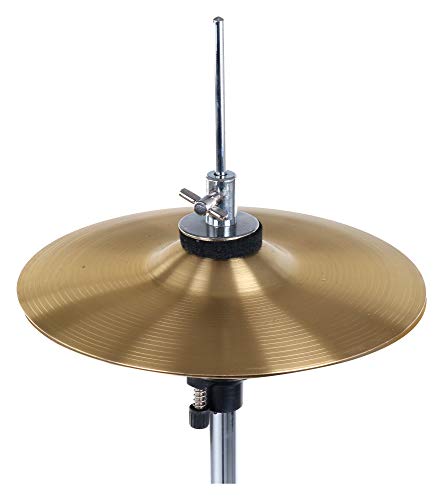 XDrum Junior HiHat inkl. Ständer und Becken (8 Cymbal Becken aus Messing, HiHat Maschine für Kinder, zusammenklappbar)