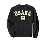 Vintage Osaka Japan Japanese Flag Souvenir Retro Graphic Sweatshirt