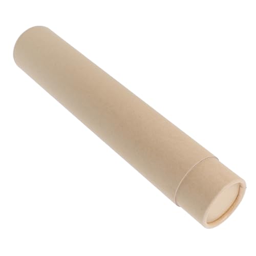 OUNONA Box Ancient Painting Storage Box Collection for Artwork Poster Tube Extendable Holder Drawing Calligraphy Expand Holders Ink Poster Holder Blueprint Storage Khaki Paper