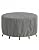 Vailge Round Patio Furniture Covers, 100% Waterproof Outdoor Table Chair Set Covers, Anti-Fading Cover for Outdoor Furniture Set, UV Resistant, 96"DIAx28"H, Grey
