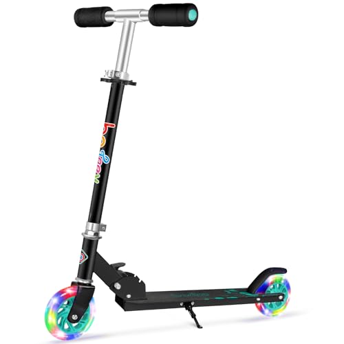 Lista de patinetes 2 ruedas mas vendidos - Genial! 8 BELEEV V1 Patinete de 2 Ruedas para Niño Niña 3-12 Años, Plegable Patinete Infantil con LED Luces, 4 Altura Ajustable, Scooter Patinete Ligero...