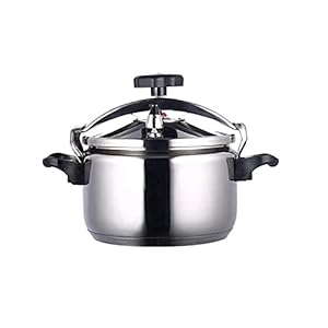 304 Stainless Steel Pressure Cooker,Multifunctional Hous, Large Capacity Double Bottom Pressure Cooker, Induction Cooker Gas Stove Universal Pressure Cooker (Size : 4L)