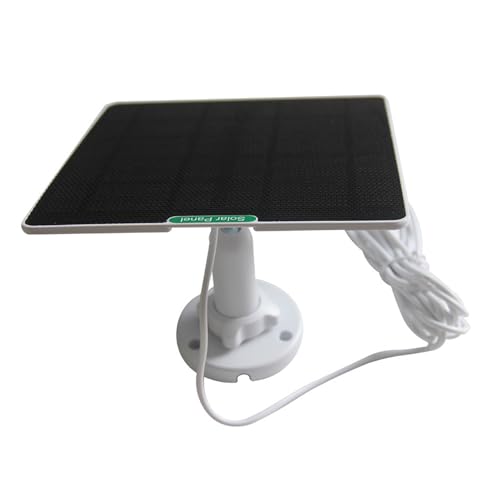 Cargador de panel solar - Cargador de batería solar de 50 W de 7,76 pulgadas para cámaras de vigilancia - Generador impermeable de ahorro de energía de silicio de un solo silicio - d