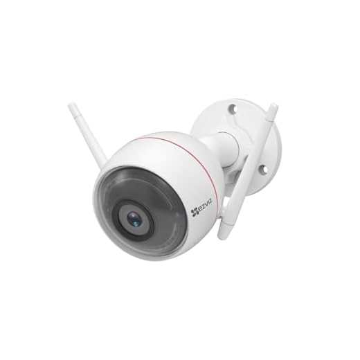 EZVIZ 1080P WLAN IP Kamera, IP66 wetterfest, Outdoor Sicherheitskamera, mit Sirene und Licht Alarm, 2-Wege-Audio, 30 Meter Nachtsicht, LAN Port, Bewegungsmelder, CTQ3W