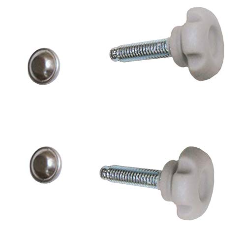 Replacement Parts for Drive Nitro Rollator, 10266 (5.Gray Backrest Knob & Bolts (Pair) - for Black Unit)