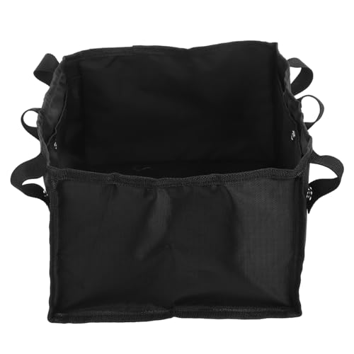 FRCOLOR 助行器用大容量収納バッグ ブラック 取り外し可能な下部掛け式ポーチ 車椅子やウォーカーに対応した便利なストレージソリューション 高耐久性素材使用