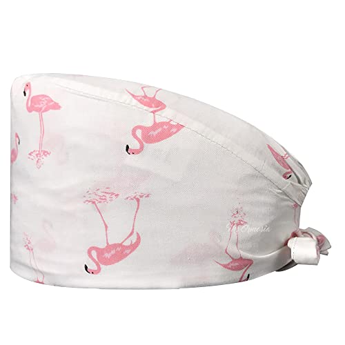 niaahinn Scrub Caps Women with Buttons & Cotton Sweatband Nursing Caps Scrub Caps Women & Men (12033)