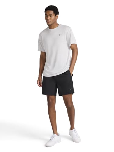 Reebok Men’s Chaser Training 7” Short, Standard Fit, Lightweight Stretch Poly Fabric, Black, Medium - image 3