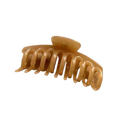 Pince à cheveux os marron idéale pour bureau et soirées habillées