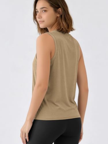 Image of ODODOS Women's Performance Tank Ultra Soft odSTRATUM Tech Sleeveless Tee Shirts High Crew Neck Pullover Top