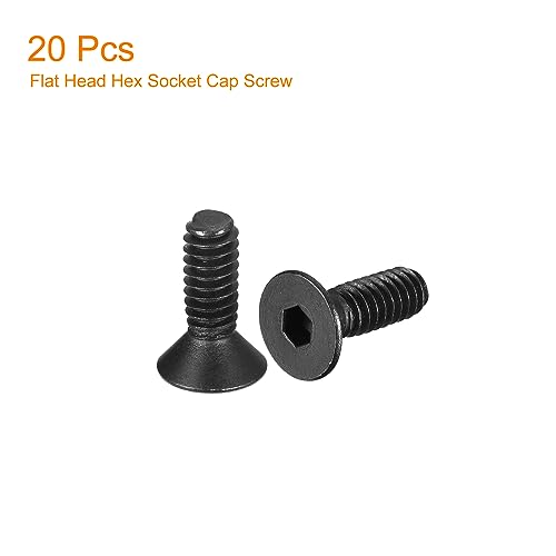 uxcell #8-32x1/2" Flat Head Socket Cap Screws - Image 3