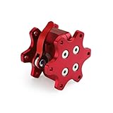車のステアリングホイールハブ アルミニウム合金 70MM Q1Rステアリングホイールクイックリリース に適合する シマジック に適合する スラストマスター に適合する ロジテック レーシングゲーム用(Red)