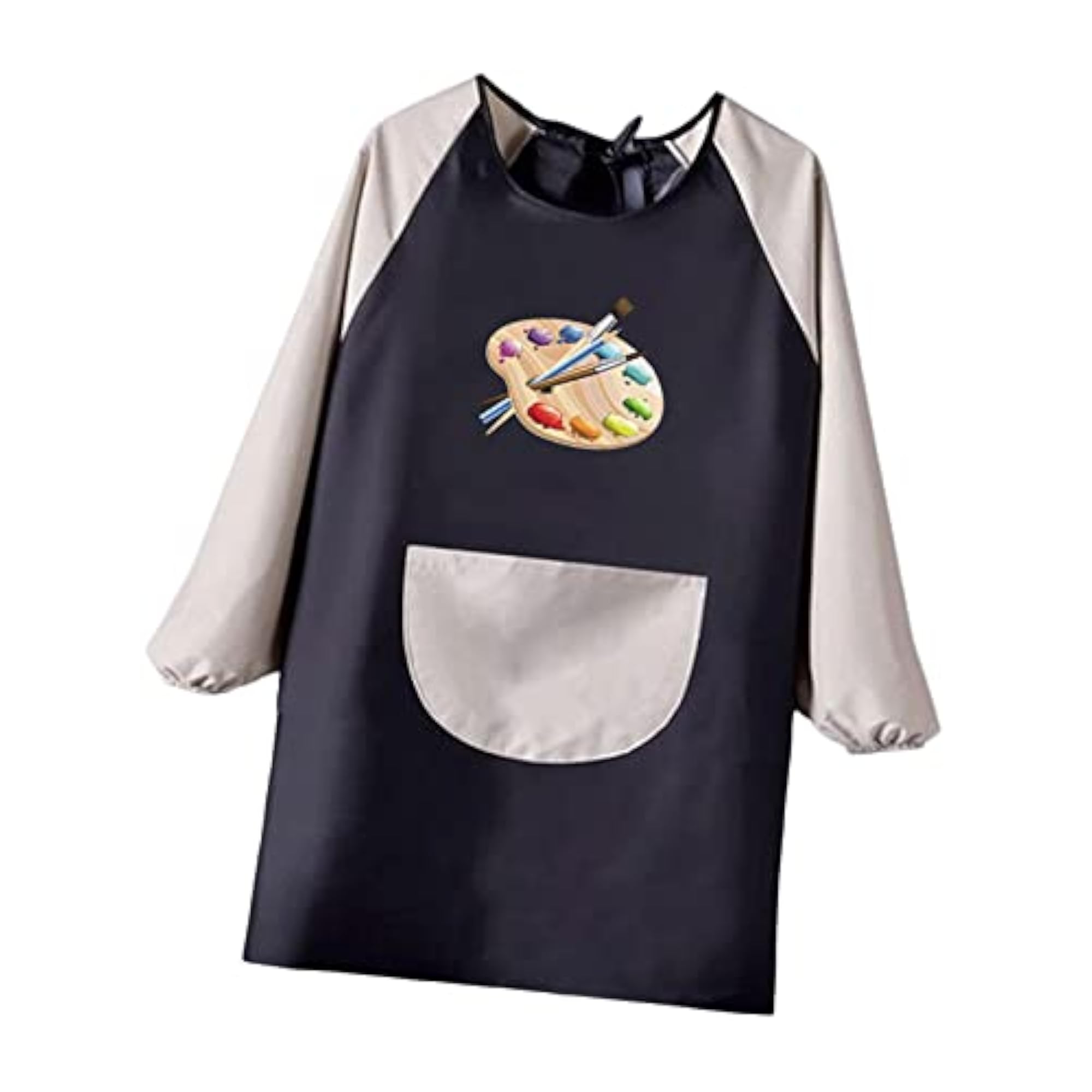 Cartoon Kids Painting Apron with Palette Pattern