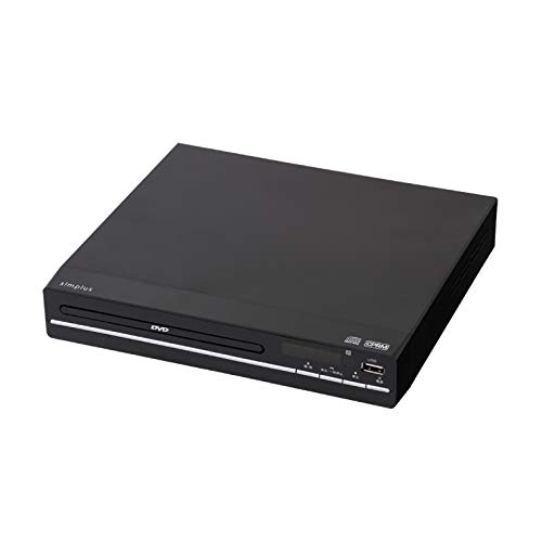 DVDプレーヤー 再生専用 AVケーブル simplus シンプラス SP-DVD01 DVDプレイヤー CDプレーヤー コンパクト