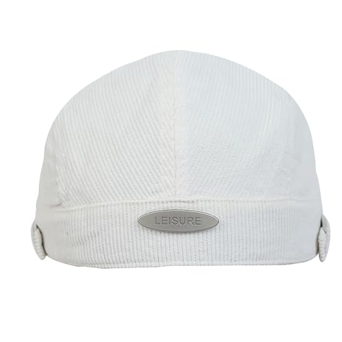 Image of FabSeasons Cotton Ivy Flat Golf Cap - Classic Newsboy Gatsby Hat for Men