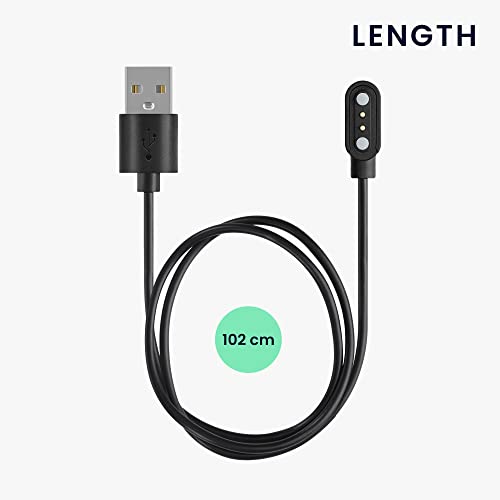 kwmobile USB Cable Charger Compatible with Blackview R30 Pro / R8 / R3 / R3 Pro / X2 / X1 / Letsfit/Fitpolo Cable - Image 3